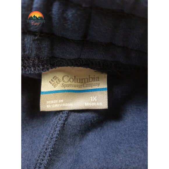 NWT Columbia Tapered Leg Sweatpants Navy White Collegiate Stretch Men Sz 1X/XXL - Picture 5 of 10